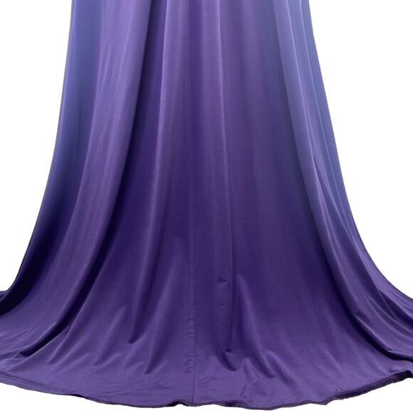 David’s Bridal Purple Formal Maxi Dress Woman Low V Back Floor Length F13095 S 4 - Picture 7 of 16